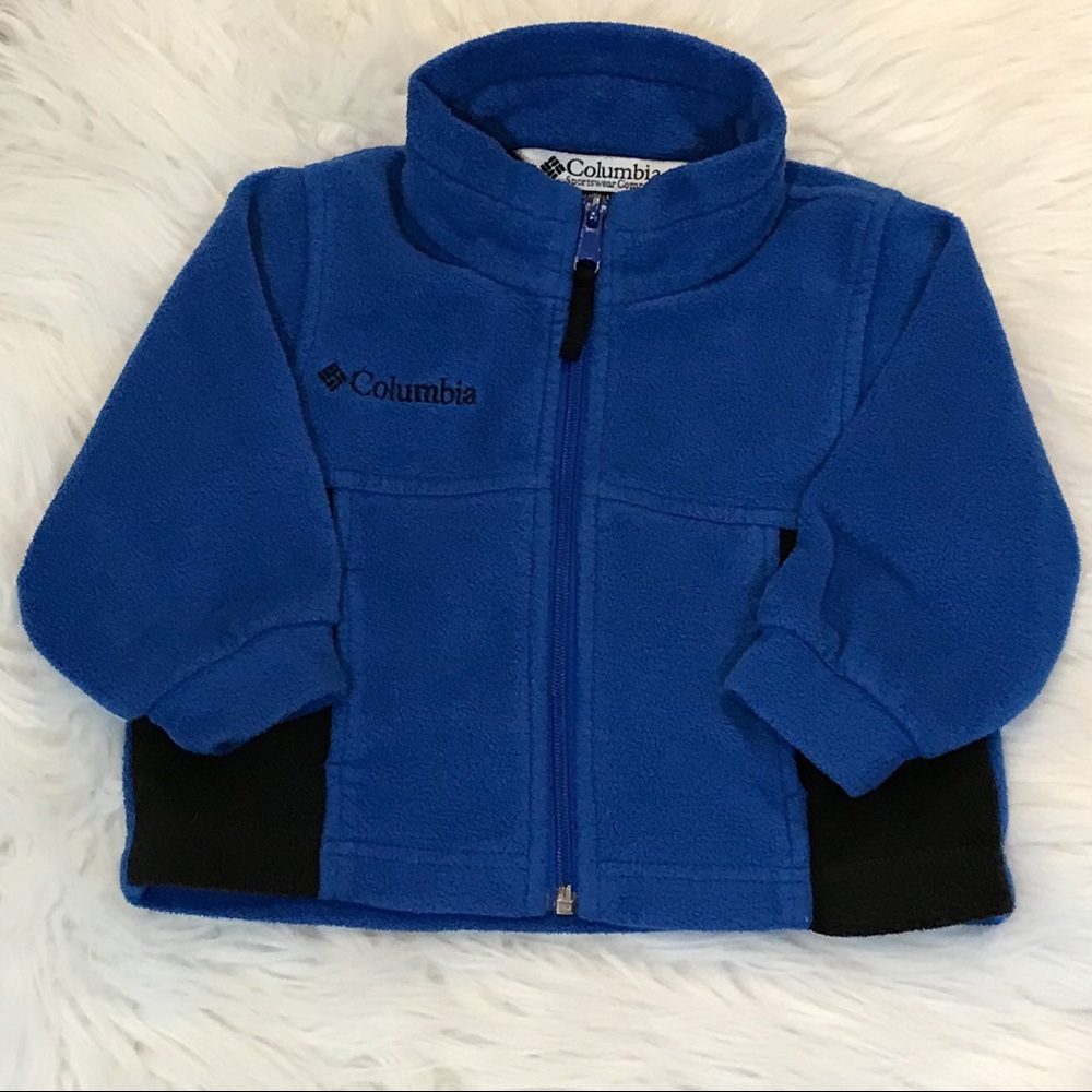 Boy’s Columbia Zip Up Fleece Blue/Black Jacket